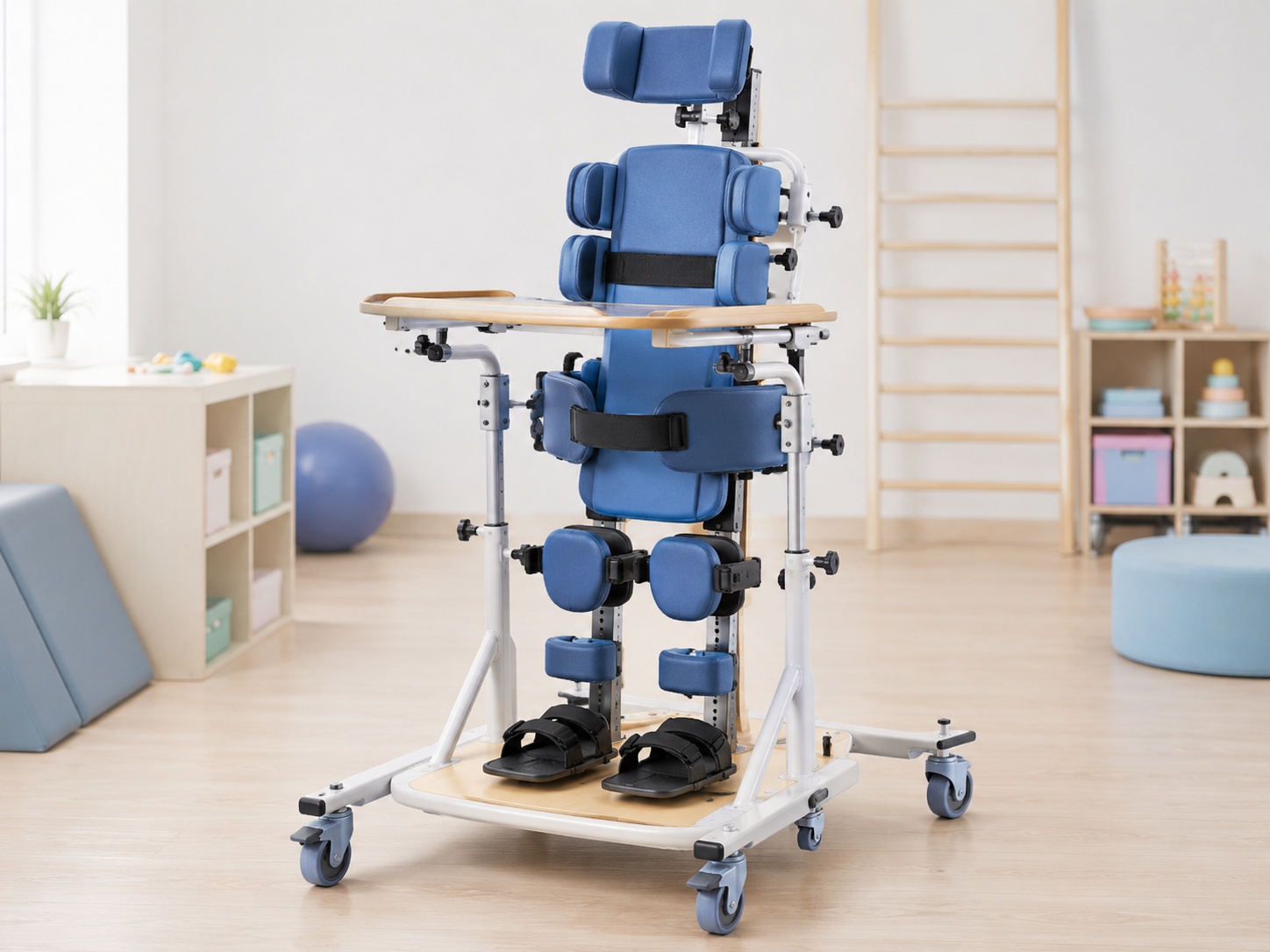 Advanced standing and positioning system for pediatric posture support
